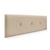 Cabecero De Polipiel Liso Con Botones 135x50cm Camas 120/135 - Beige