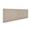 Cabecero De Tela Aqualine Liso Con Botones 135x50cm Camas 120/135 - Beige