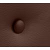 Cabecero De Polipiel Liso Con Botones 95x105cm Con Patas Camas 90 - Chocolate