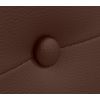 Cabecero De Polipiel Con Botones 110x105cm Con Patas Camas 105 - Chocolate