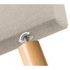 Cabecero De Tela Aqualine Liso 160x105cm Con Patas Camas 150/160 - Beige