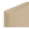 Cabecero De Polipiel Capitoné Hasta El Suelo 145x120cm Camas 135/140 - Beige