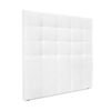 Cabecero De Tela Aqualine Capitoné Hasta El Suelo 145x120cm Camas 135/140 - Blanco