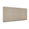 Cabecero De Tela Aqualine Con 2 Hileras De Botones 90x50cm Camas 80/90 - Beige