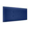 Cabecero De Polipiel Con 2 Hileras De Botones 110x50cm Camas 105 - Azul