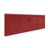 Cabecero De Tela Aqualine Con 2 Hileras De Botones 135x50cm Camas 120/135 - Rojo