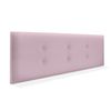 Cabecero De Polipiel Con 2 Hileras De Botones 150x50cm Camas 150 - Rosa