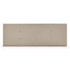 Cabecero De Tela Aqualine Con 2 Hileras De Botones 150x50cm Camas 150 - Beige