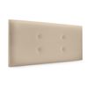 Cabecero De Polipiel Con 2 Hileras De Botones 105x50cm Camas 105 - Beige