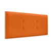 Cabecero De Polipiel Con 2 Hileras De Botones 90x50cm Camas 80/90 - Naranja