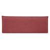 Cabecero De Lino Natural Liso Con Ribete 135x50cm Camas 120/135 - Rojo