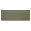 Cabecero De Lino Natural Liso Con Ribete 145x50cm Camas 135/140 - Verde