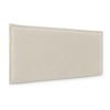 Cabecero De Lino Natural Liso Con Ribete 80x50cm Camas 70/80/90 - Beige