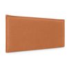 Cabecero De Lino Natural Liso Con Ribete 105x50cm Camas 105 - Naranja