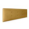 Cabecero De Polipiel Con 2 Hileras De Botones 150x50cm Camas 150 - Dorado