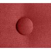 Cabecero De Tela Aqualine Liso Con Botones 110x105cm Con Patas Camas 105 - Rojo