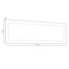 Espejo De Pared Julieta 167 Cambria 167 X 55 X 2 Cm