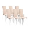 Pack 6 Sillas De Comedor Sakura Beige Sakura 43 X 110 X 53 Cm