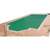 Cobertor De Invierno Para Piscina De 6 X 8 M Más 15 Cm Por Cada Lado Para Anclaje De Color Verde (exterior) / Verde (interior)