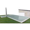 Cobertor De Invierno Para Piscina De 3 X 7 M Más 15 Cm Por Cada Lado Para Anclaje De Color Gris (exterior) / Gris (interior)