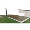 Cobertor De Invierno Para Piscina De 3 X 5 M Más 15 Cm Por Cada Lado Para Anclaje De Color Marrón (exterior) / Marrón (interior)