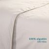 Funda De Edredón Algodón 180 Hilos Blanco Don Descanso Blanco  Cama 80/90