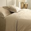 Sabana Bajera Ajustable Algodón 100% Beig 180 Hilos Don Descanso Beige  Cama 135/140