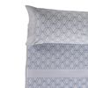 Juego De Sábanas  Gris/ Azul Cama 150x190/200 Cm  Don Descanso Gea