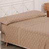 Juego De Sábanas  Beige Cama 90x190/200 Cm  Don Descanso Gea