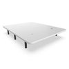 Base Tapizada Acero Con Tejido 3d Altura:±25cm Blanco Nalui    80x200 Cm