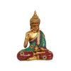 Figura Decorativa Romimex Dorado Resina Buda 22 X 29 X 10 Cm