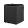 Puff Cubo Polipiel Negro Pack 2 Unidades