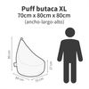 Puff Butaca Polipiel  Fucsia Happers Xl