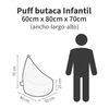 Puff Butaca Polipiel Lila Happers Xl