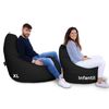 Puff Relax Polipiel Exterior O Interior  Negro Infantil Happers