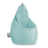 Puff Pera Polipiel Exterior Azul Cielo Happers Xl