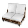 Cojín Multiusos Suelo O Respaldo O Asiento Para Palets Exterior Blanco Happers 60x60 (1 Unidad)