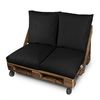 Cojín Multiusos Suelo O Respaldo O Asiento Para Palets Exterior Negro Happers 60x60 (1 Unidad)