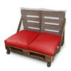 Cojín Multiusos Suelo O Respaldo O Asiento Para Palets Exterior Rojo Happers 60x60 (1 Unidad)