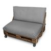 Cojín Para Palets Asiento 120x80x20 gris Claro Naylim Mate Happers