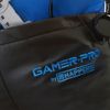 Puff Gamer Pirámide Polipiel Azul Infantil