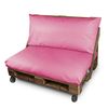 Cojín Para Palets Polipiel Exterior Rosa Funda Asiento Y/o Respaldo 120x60x20 Sin Relleno