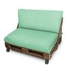 Set De Cojines Para Palets Asiento 120x80x20 + Respaldo 120x45x25 menta Naylim Mate Happers