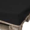 Funda Para Sofá De Palet Negro Polipiel Para Interior Asiento 120x80x14