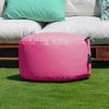 Puff Redondo Polipiel Outdoor Rosa Happers