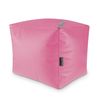 Puff Cuadrado Polipiel Exterior Rosa Happers