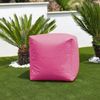 Puff Cuadrado Polipiel Exterior Rosa Happers