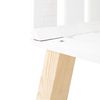 Mesita Box Horizontal Blanca - Hecha A Mano En España - Madera Natural