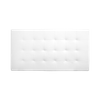 Cabecero Polipiel Pliegues Blanco 90x80cm - Cama 80/90