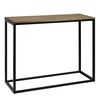 Consola Recibidor Icub 120x35x82cm Negro En Madera Maciza De Pino Acabado Vintage Estilo Industrial Box Furniture